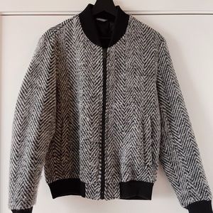 Italian Made Wool Bomber Jacket
